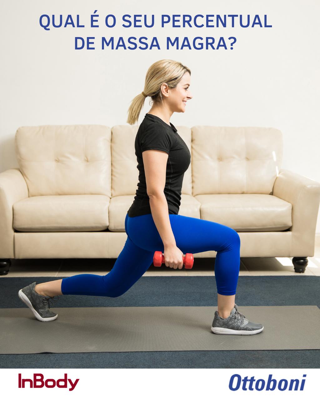 Qual é o seu percentual de massa magra?